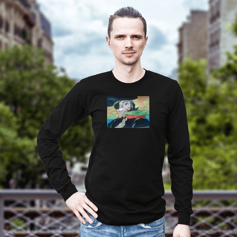 Original Art Pirate long sleeve unisex T shirt (Please state sizes when ordering thank you)