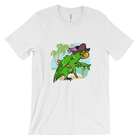 Pirate parrott Unisex short sleeve t-shirt (Free shipping)