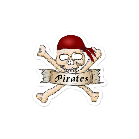 Pirates jolly roger Bubble-free stickers
