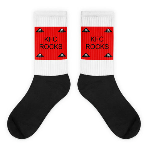 KFC ROCKS Black foot socks