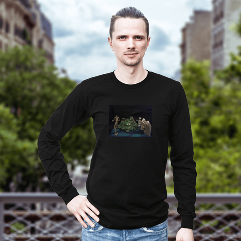 Budda the Hut Unisex long sleeve T Shirt (Please state sizes when ordering thank you)