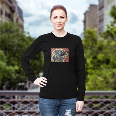 Buster long sleeve unisex  t shirt (click cart to order remember to state sizes needed please)