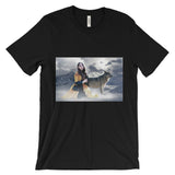 Winter wolf t shirt 2 Unisex short sleeve t-shirt (Free shipping)