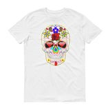Day of the dead Collection Color Skull Short sleeve t-shirt (Free Shipping)