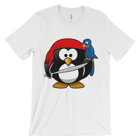 Penguin Pirate  Unisex short sleeve t-shirt (Free shipping)
