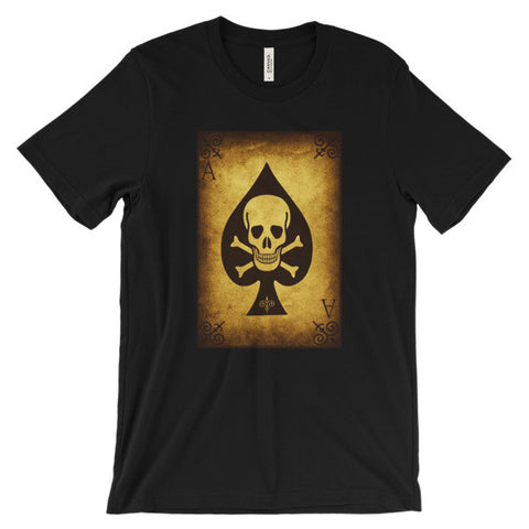 Ace of spades Unisex short sleeve t-shirt (Free shipping)