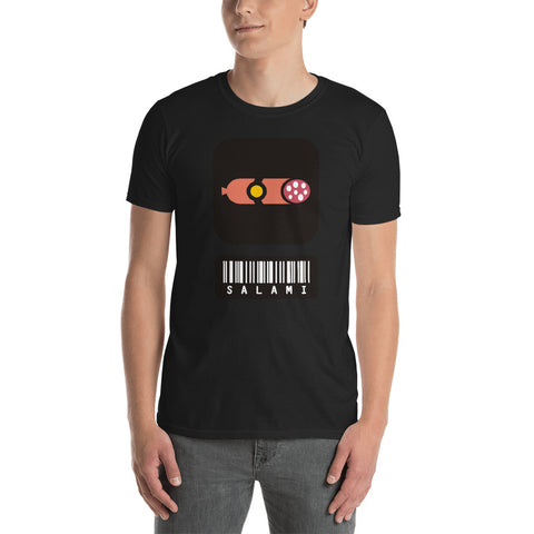 Salami barcode Short-Sleeve Unisex T-Shirt (Free shipping)