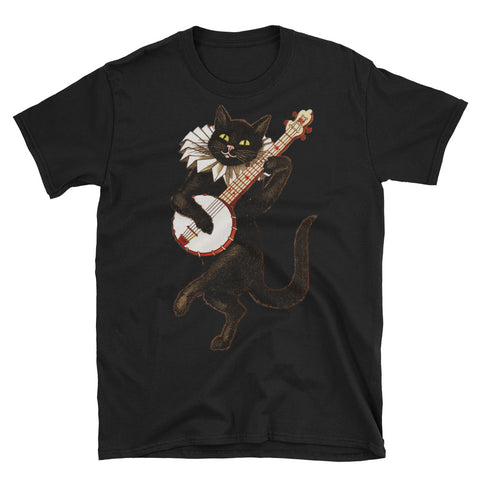 Black Cat Short-Sleeve Unisex T-Shirt (Free shipping)