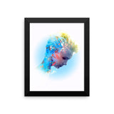 Colourfull lady Framed poster (Free shipping)