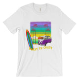 Coast to coast Retro Unisex short sleeve t-shirt (Free shipping)
