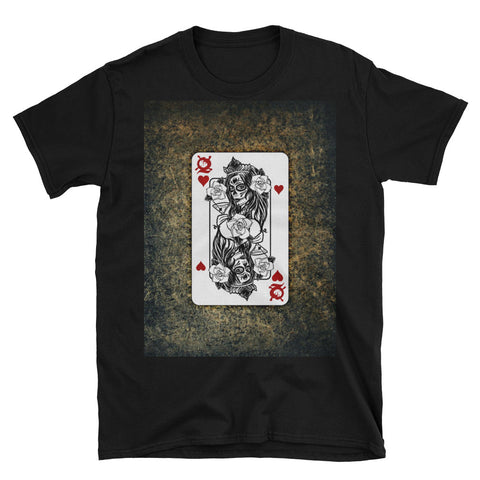 Day of the dead queen card Short-Sleeve Unisex T-Shirt (Free shipping)