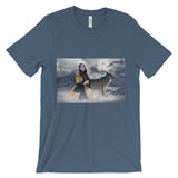 Winter wolf t shirt 2 Unisex short sleeve t-shirt (Free shipping)