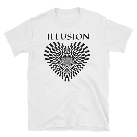 ILLUSION, Short-Sleeve Unisex optical illusion T-Shirt (Free shipping)