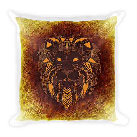 Designer Lion Square Pillow