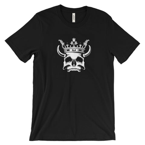 Designer crowned skull Unisex short sleeve t-shirt (Free shipping)