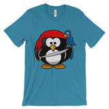 Penguin Pirate  Unisex short sleeve t-shirt (Free shipping)
