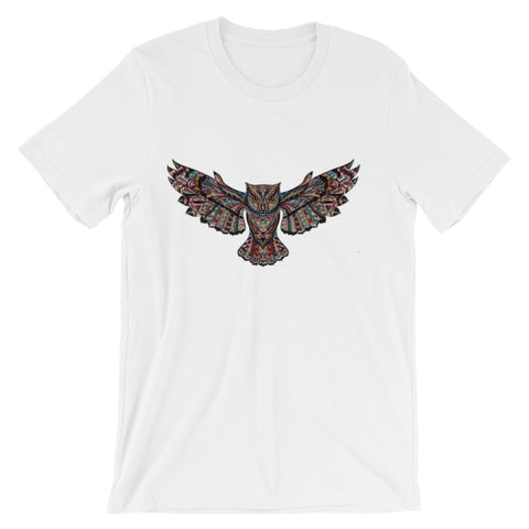 Tattoo Owl Unisex short sleeve t-shirt