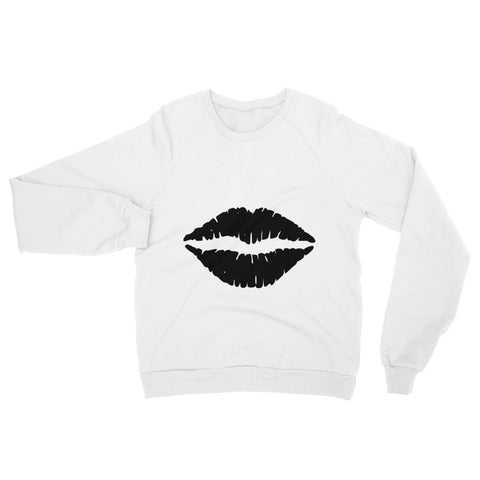 Black kiss designer style Raglan sweater (free shipping)