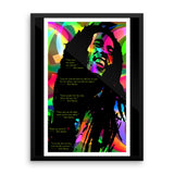 Bob Marley Quotes Framed poster (Free shipping)