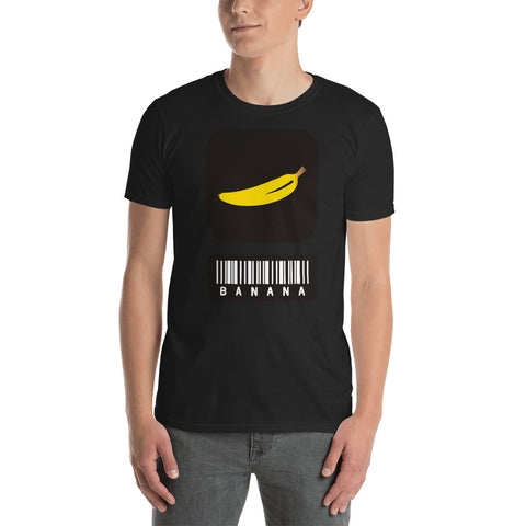 Banana barcode fun Short-Sleeve Unisex T-Shirt (Free shipping)