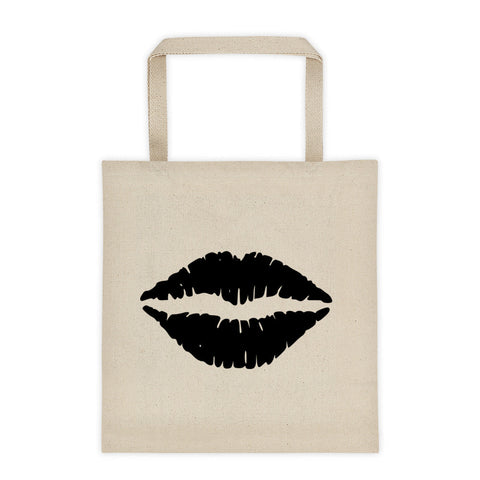 Black kiss Tote bag (Free shipping ) matching sweater also available